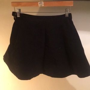 Black Corduroy Circle Skirt American Apparel M